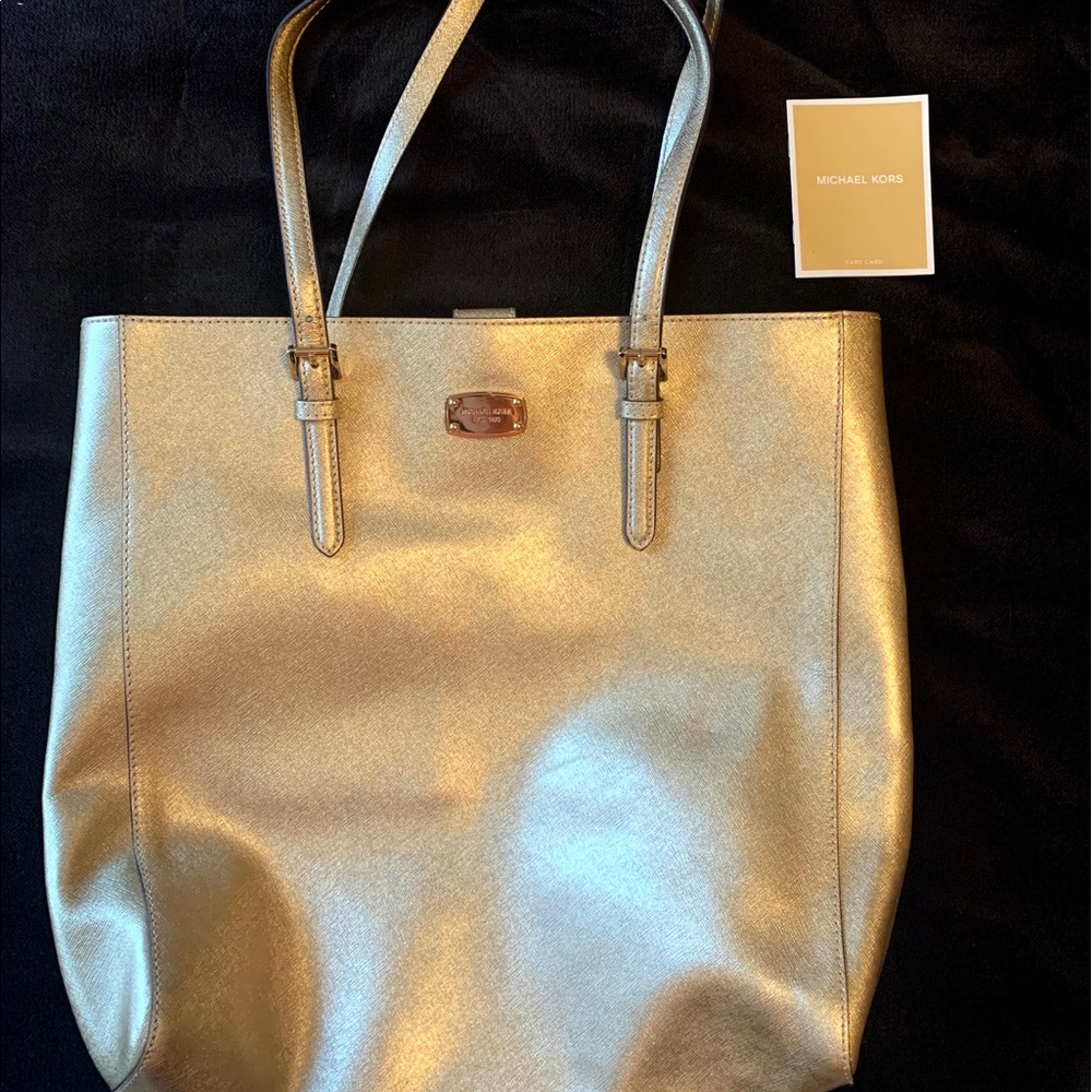 Michael Kors Large Gold Tote Bag